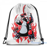 Funny Groudon USB Charge Backpack School Bag Travel Laptop Bag
