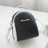 Women Mini Backpack PU Leather Crossbody Shoulder Bag