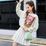 Women Mini Backpack PU Leather Crossbody Shoulder Bag
