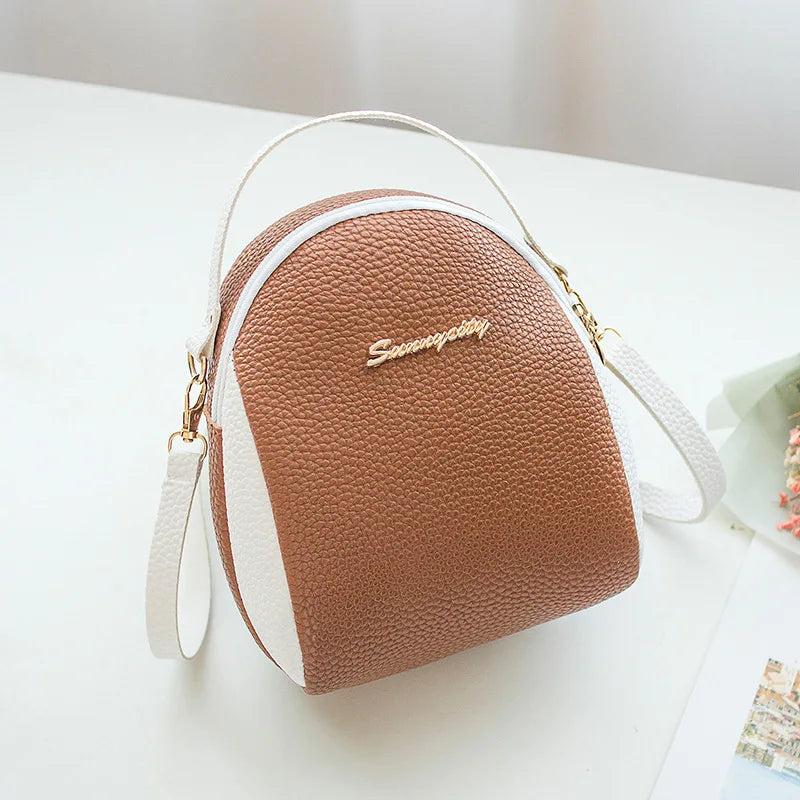 Women Mini Backpack PU Leather Crossbody Shoulder Bag