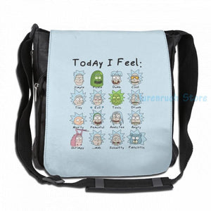Funny Graphic Print Feeling Rick USB Charge Backpack