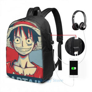 Captain Monkey D. Luffy Backpack - One Piece Poster Design