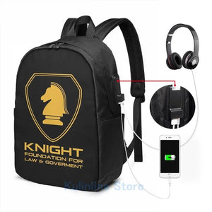 Knight Foundation Law & Gov USB Charge Backpack