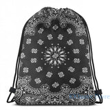 Funny Graphic Bandana USB Charge Backpack Men Women Travel Laptop Bag