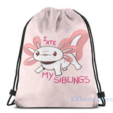 Funny Axolotl Baby USB Charge Backpack School Travel Laptop Bag
