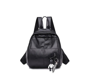 Vintage Leather Backpack for Women - Travel Shoulder Bag