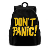 Dont Panic! School Bag Big Capacity Backpack Laptop 15 Inch