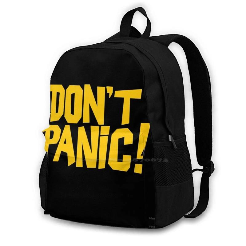 Dont Panic! School Bag Big Capacity Backpack Laptop 15 Inch