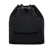 Women's Casual Drawstring Chain Bucket Bag Nylon Backpack