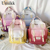 Student Schoolbag Gradient Travel Daypack Ladies Shoulder Bag