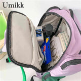 Large Capacity Student School Bag Hit Travel Daypacks Multi-pocket College Backp