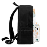 Spring Pastel Peach Green Colours Planets School Bag