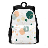 Spring Pastel Peach Green Colours Planets School Bag
