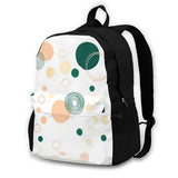 Spring Pastel Peach Green Colours Planets School Bag