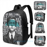 Funny Graphic Print The Umbrella Academy - Five is Back USB Charge Backpack
