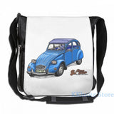 2CV USB Charge Backpack Funny Graphic Print School Bag