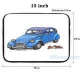 2CV USB Charge Backpack Funny Graphic Print School Bag