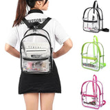 Transparent PVC Women Backpack Waterproof Outdoor Clear Shoulder Bag