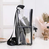 Transparent PVC Women Backpack Waterproof Outdoor Clear Shoulder Bag