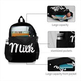 Teenage Girls School Laptop Bag Milk Design