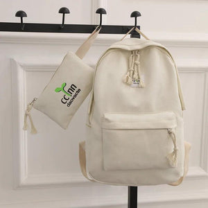 Canvas Shoulder College Wind School Student Bag Junior School Student Travel Bac