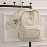 Canvas Shoulder College Wind School Student Bag Junior School Student Travel Bac