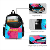 Travel Laptop School Backpack Bag Blond Motorcycle Pink S Ivy