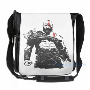 Kratos USB Charge Backpack Funny Graphic Print for School Travel