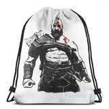 Kratos USB Charge Backpack Funny Graphic Print for School Travel