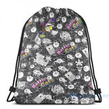 Funny Graphic print Battle Cats USB Charge Backpack School Travel laptop bag