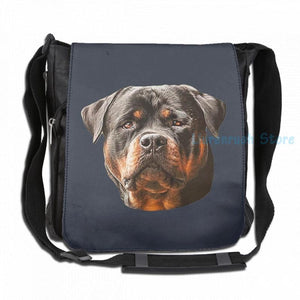 Rottweiler Dog USB Charge Backpack School Travel Laptop Bag