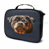 Rottweiler Dog USB Charge Backpack School Travel Laptop Bag