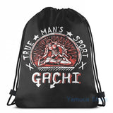 Funny Graphic gachi USB Charge Backpack School bags