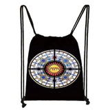 Lord Tetragrammaton Backpack Religion Jesus Holy Mary Drawstring Bags