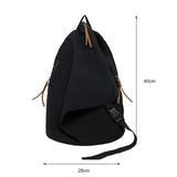 Japanese Canvas Travel Backpack Solid Casual Large-Capacity School Bag