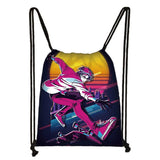 SK8 The Infinity Drawstring Bag Teenagers Backpack Student Storage Bag