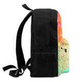 Watercolor Wonderland Backpacks Orange Teal Pink Purple Green Cream