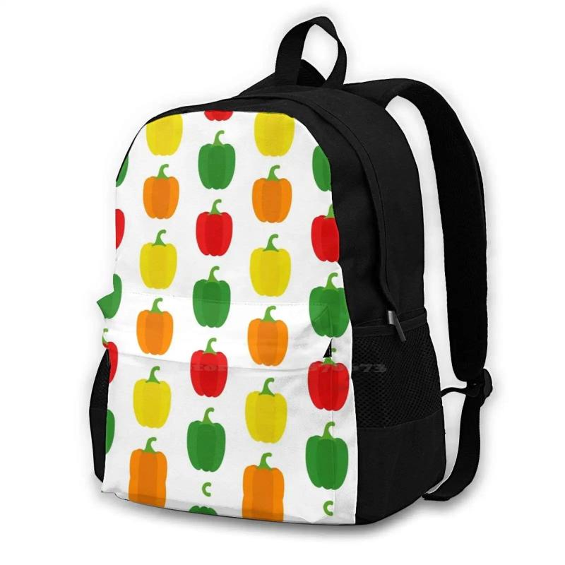 Bell Pepper Pattern Satchel Schoolbag Backpack