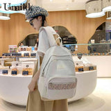 Floral Prints Splicing Shoulder Rucksack for Teenager Boys Girls