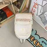 Floral Prints Splicing Shoulder Rucksack for Teenager Boys Girls