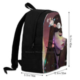 Crystalized Illusion School Bags For Teenage Girls Laptop Travel Bags Portrait I
