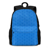 Japanese Waves Teen College Student Backpack Laptop Bag
