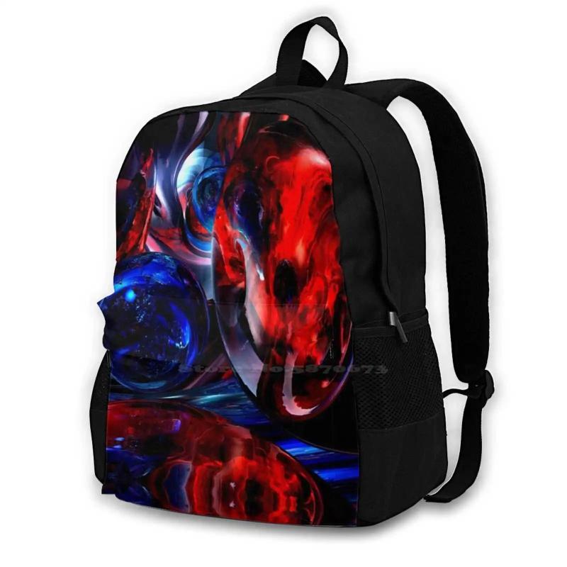 Art Of Noise Abstract School Bag For Teenage Girls Laptop Travel Bags