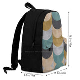 Modern Art Travel Laptop School Backpack Bag Abstract Marble Pattern