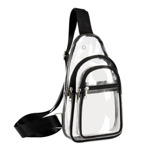 Clear Shoulder Bag Large Capacity Mini PVC Chest Daypack
