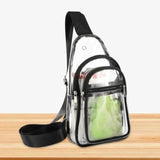 Clear Shoulder Bag Large Capacity Mini PVC Chest Daypack