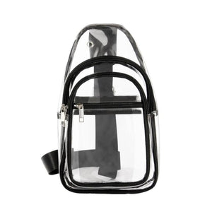 Clear Shoulder Bag Large Capacity Mini PVC Chest Daypack