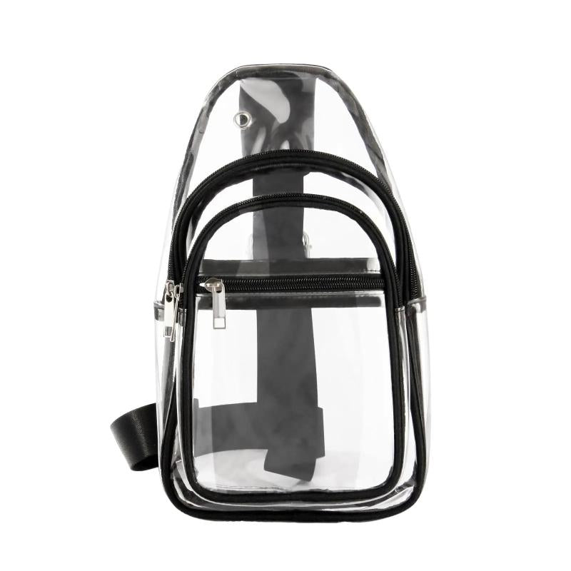 Clear Shoulder Bag Large Capacity Mini PVC Chest Daypack