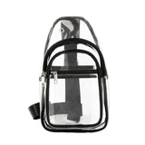 Clear Shoulder Bag Large Capacity Mini PVC Chest Daypack