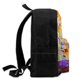 Spill 3D Print Backpack Casual Bag Abstract Drink Liquid Drops